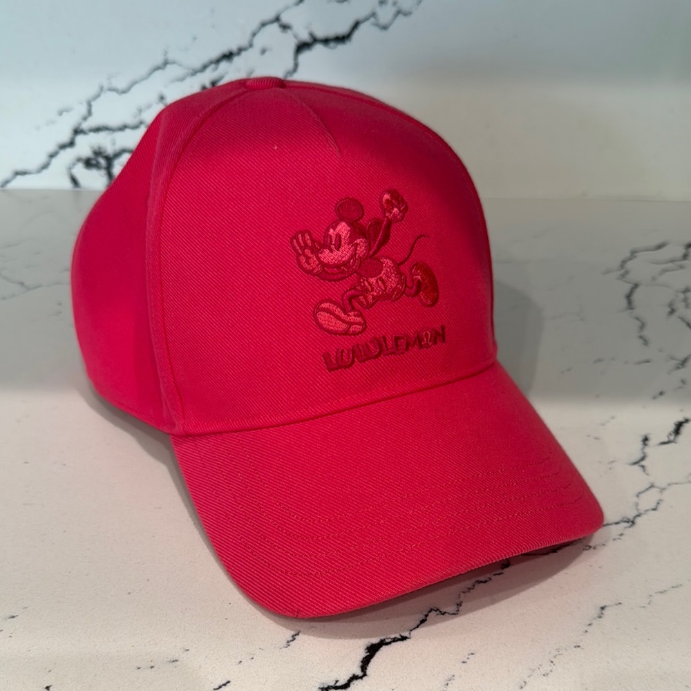 Lululemon Pink Mickey Baseball Cap *NEVER WORN*